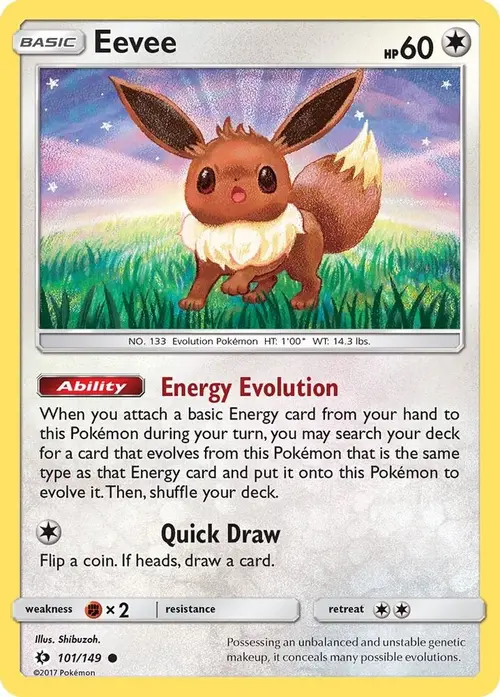 Eevee card art