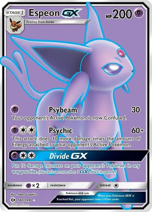 Espeon GX (Full Art) card art