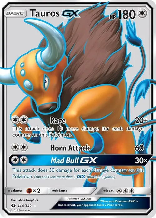 Tauros GX (Full Art) card art