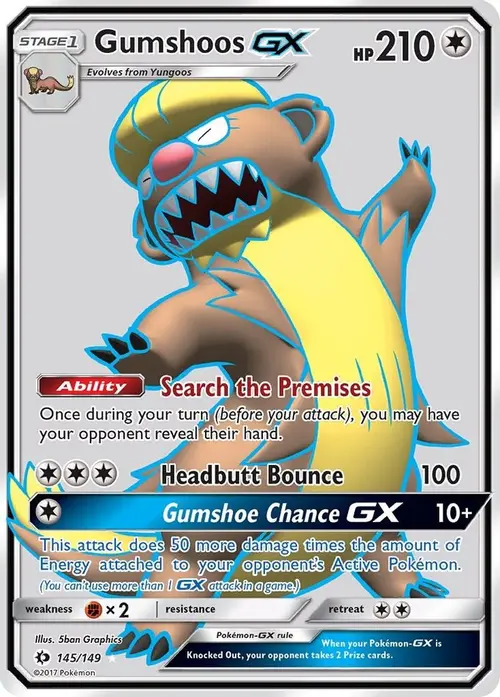 Gumshoos GX (Full Art) card art
