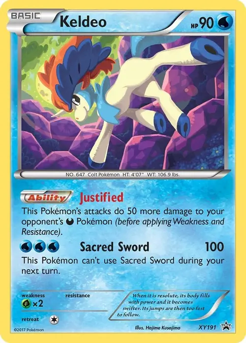 Keldeo - XY191 card art