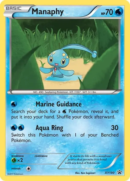 Manaphy - XY190 card art