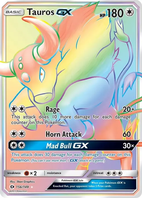 Tauros GX (Secret) card art
