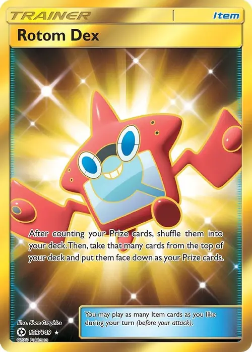 Rotom Dex (Secret) card art