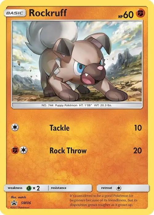 Rockruff - SM06 card art