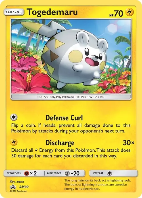 Togedemaru - SM09 card art
