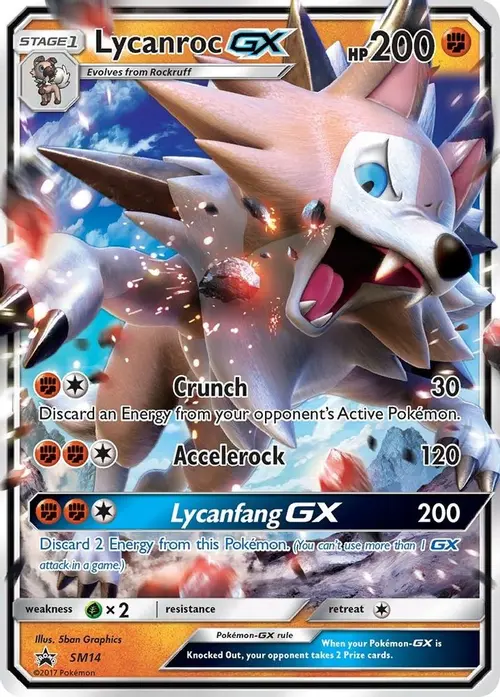 Lycanroc GX - SM14 card art