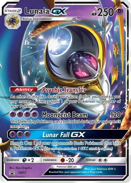 Lunala GX - SM17 card art