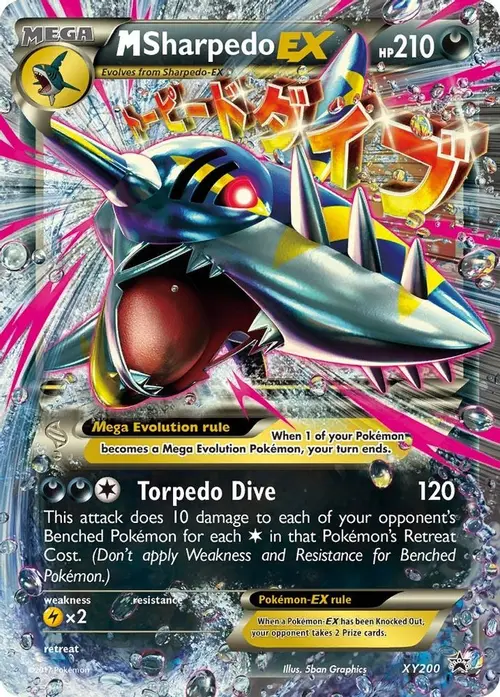 M Sharpedo EX - XY200 card art