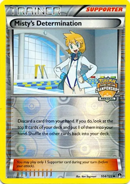 Misty's Determination - 104/122 (Regional Championships) card art
