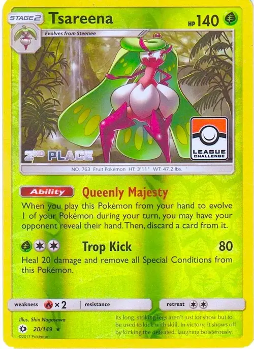 Tsareena - 20/149 (League Challenge) [2nd Place] card art