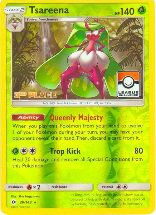 Tsareena - 20/149 (League Challenge) [3rd Place] card art