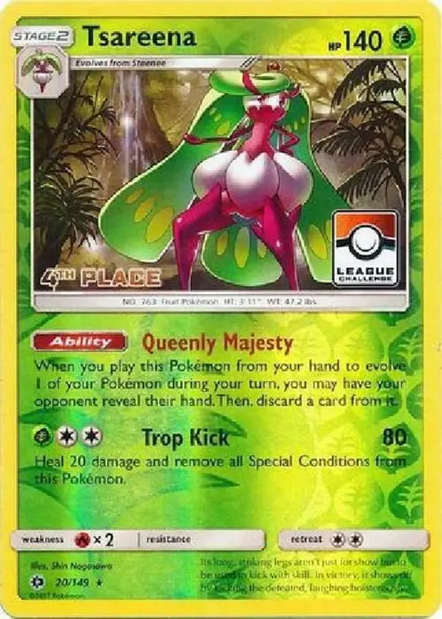 Tsareena - 20/149 (League Challenge) [4th Place] card art