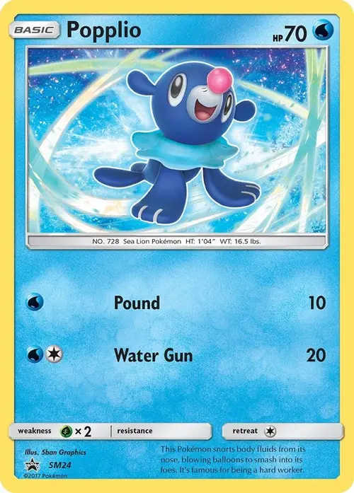Popplio - SM24 card art