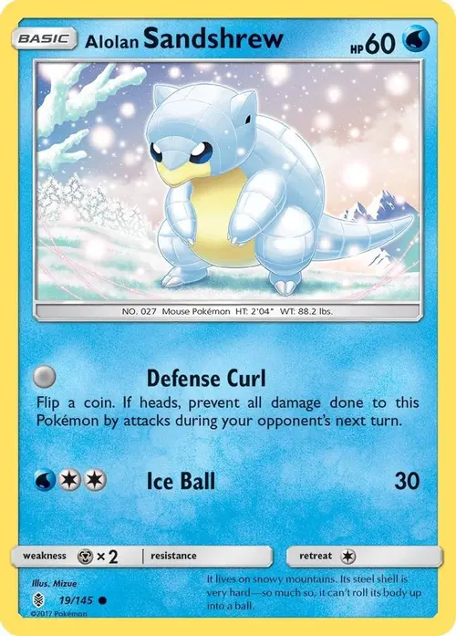 Alolan Sandshrew card art