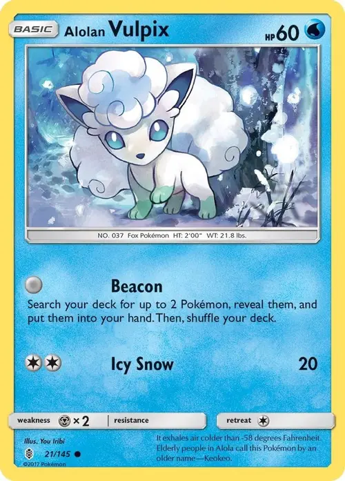 Alolan Vulpix card art