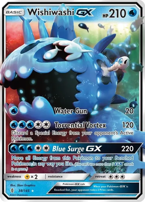 Wishiwashi GX card art