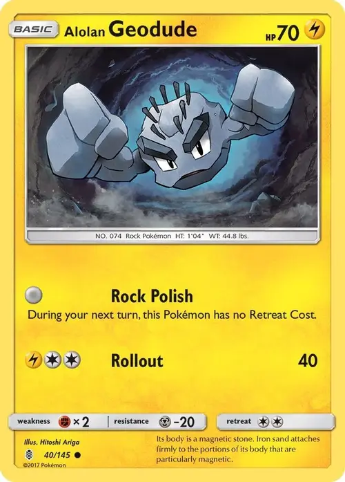 Alolan Geodude card art