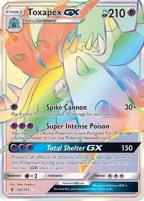 Toxapex GX (Secret) card art