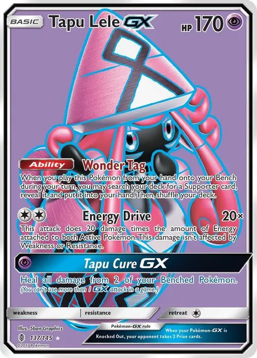 Tapu Lele GX (Full Art) card art