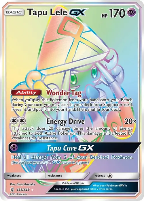 Tapu Lele GX (Secret) card art