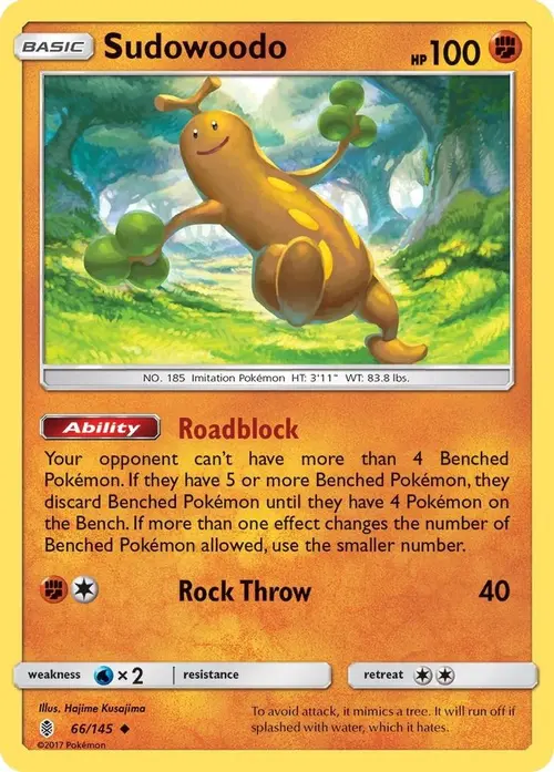 Sudowoodo card art