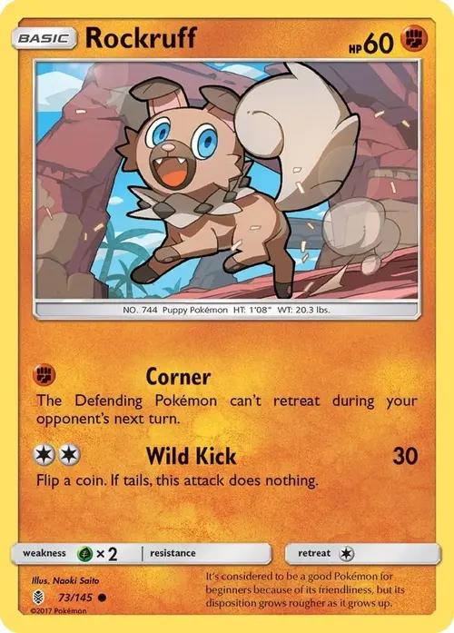 Rockruff card art