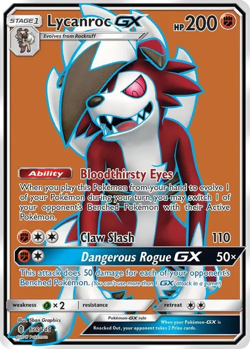 Lycanroc GX (Full Art) card art