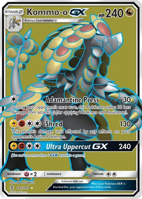 Kommo-o GX (Full Art) card art