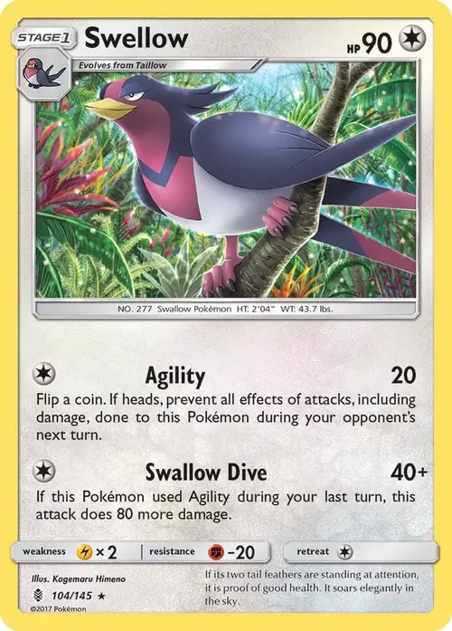 Swellow card art