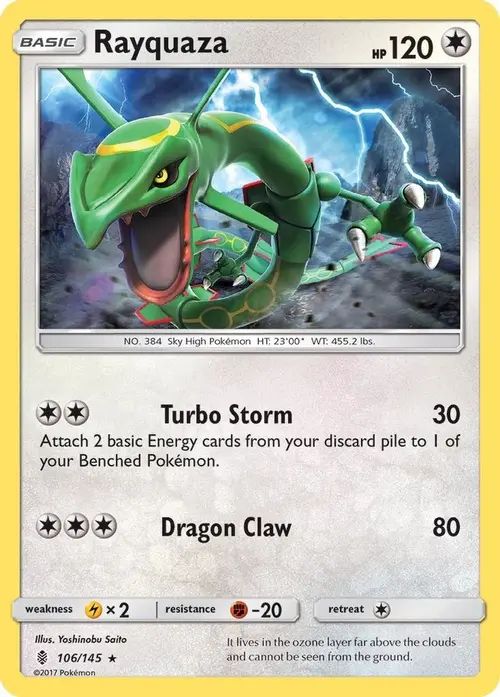 Rayquaza card art