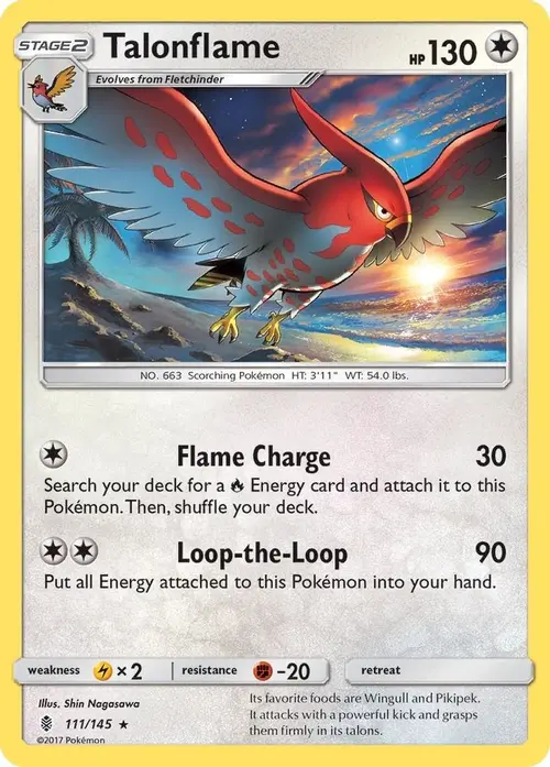 Talonflame card art