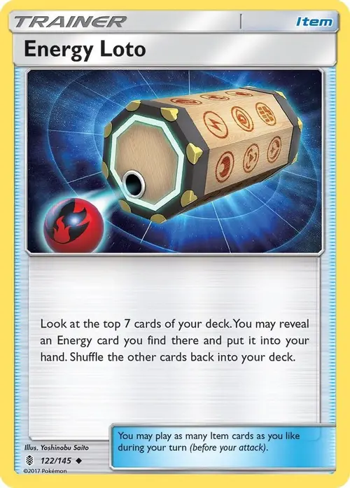 Energy Loto card art
