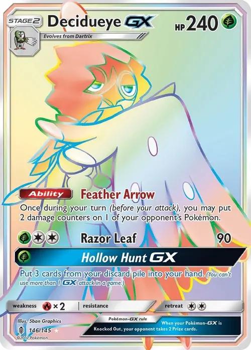 Decidueye GX (Secret) card art