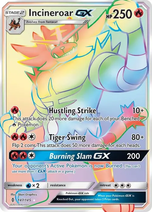 Incineroar GX (Secret) card art