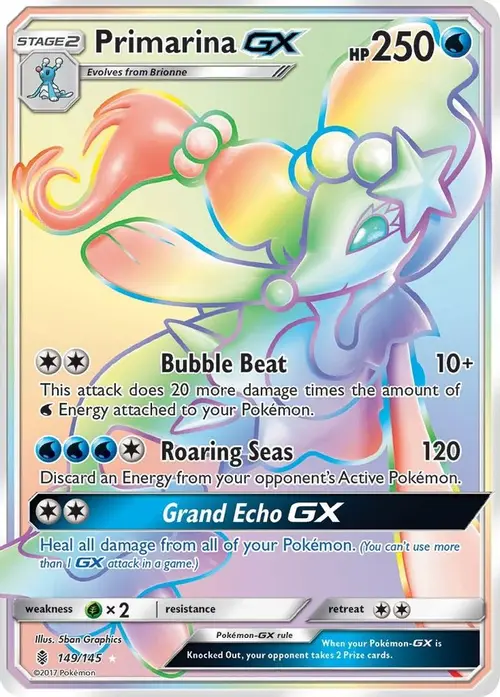Primarina GX (Secret) card art