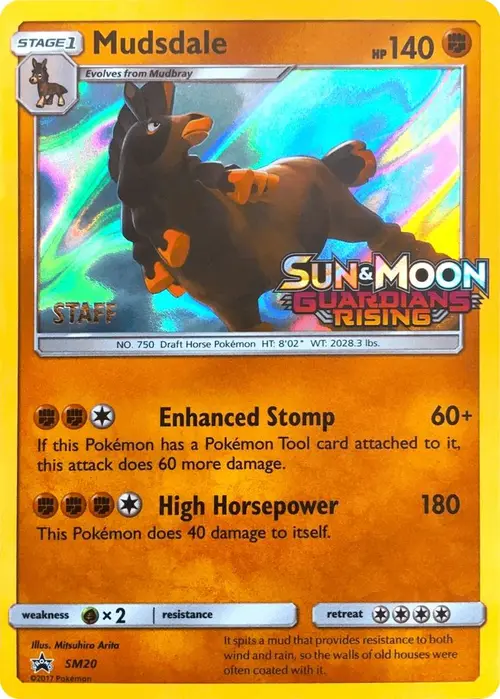 Mudsdale - SM20 (Prerelease) [Staff] card art