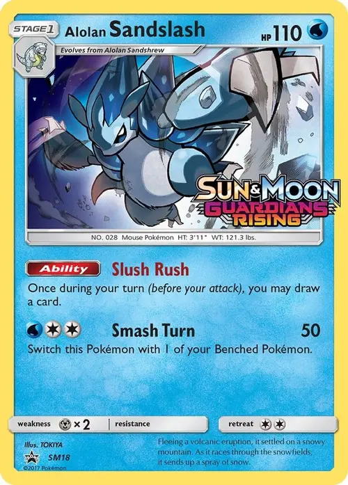 Alolan Sandslash - SM18 (Prerelease) card art