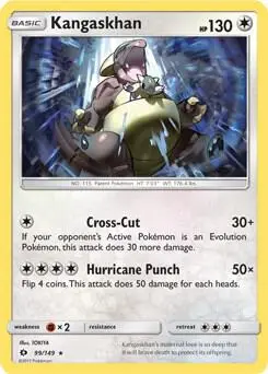 Kangaskhan - 99/149 (SM Base Set) card art