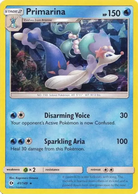 Primarina (Cracked Ice Holo) card art