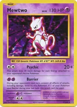 Mewtwo - 51/108 (Cracked Ice Holo) card art