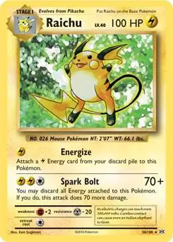 Raichu - 36/108 (XY Evolutions) card art