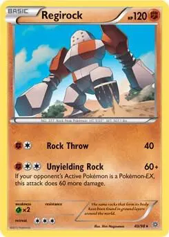 Regirock - 40/98 (XY Ancient Origins) card art