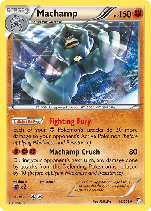 Machamp - 46/111 (XY Furious Fists) card art
