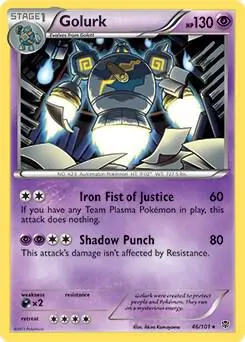 Golurk - 46/101 (BW Plasma Blast) card art