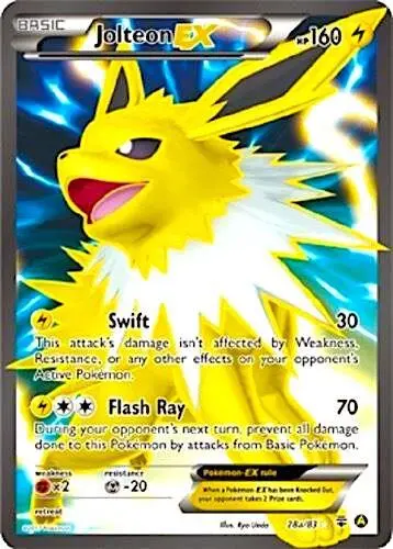 Jolteon EX - 28a/83 card art