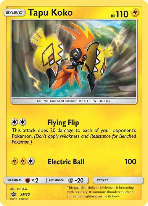 Tapu Koko - SM30 card art