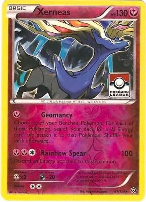 Xerneas - 81/114 (Pokemon League) card art