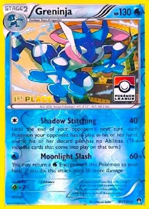 Greninja - 40/122 (Pokemon League) [1st Place] card art
