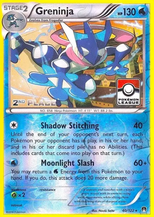Greninja - 40/122 (League) [2nd Place] card art